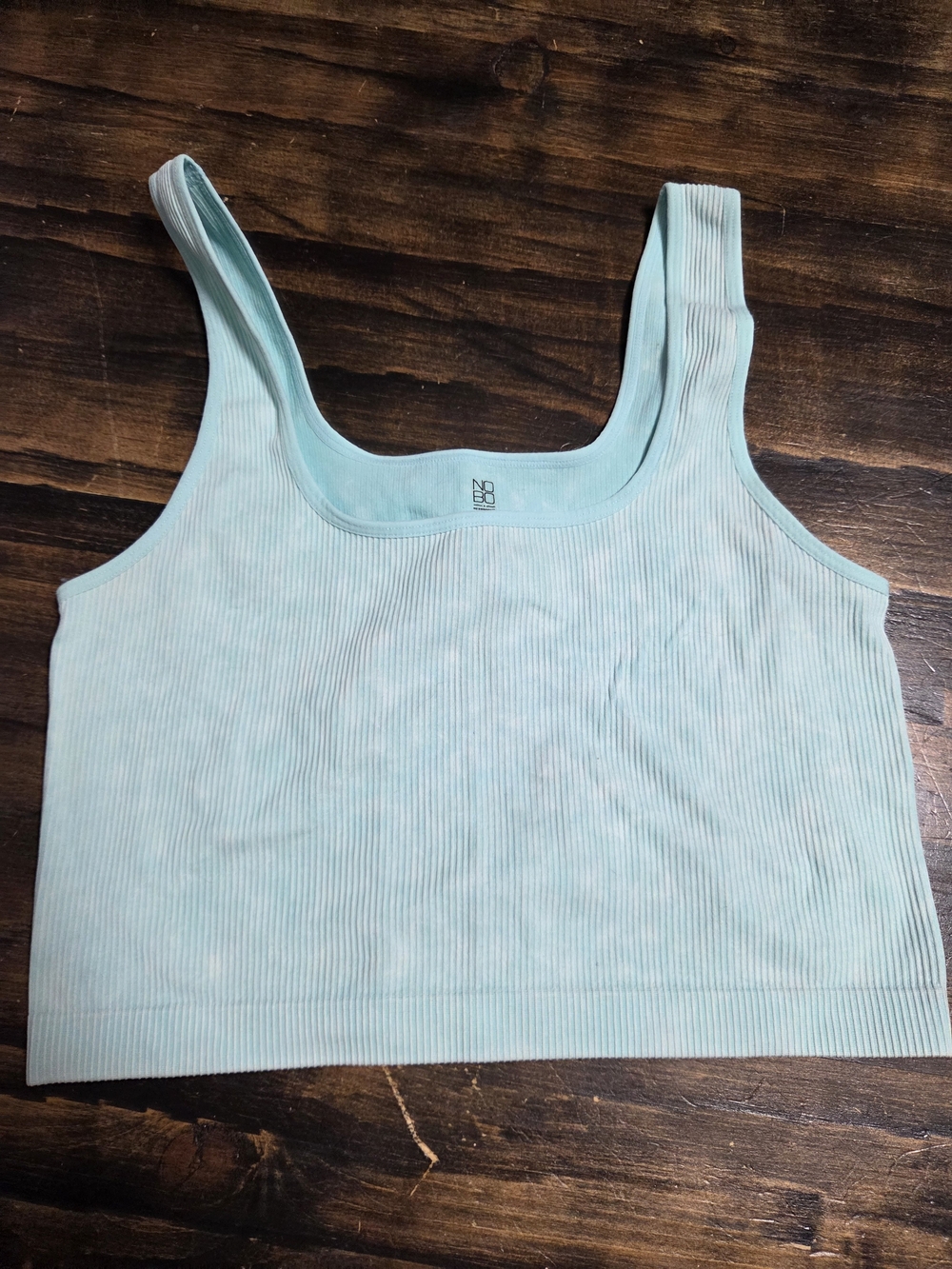 NOBO Light Aqua Ribbed Tank Top